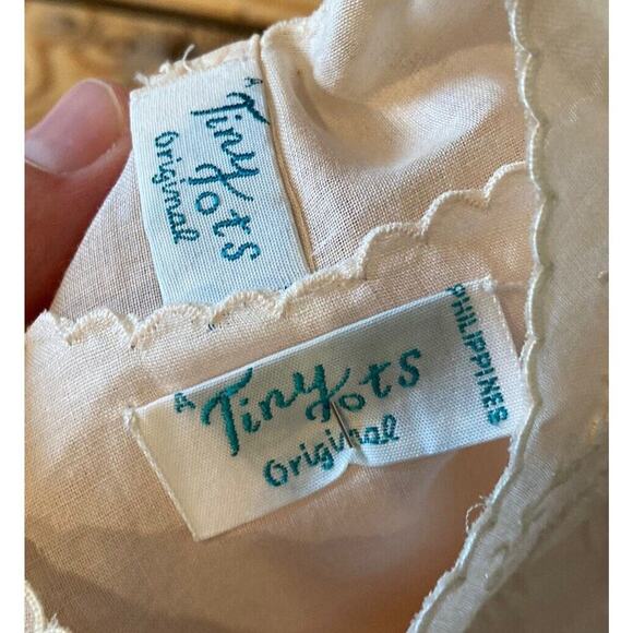 Tiny Tots Infants Vintage Dress Size 1 Light Pink - Picture 3 of 6